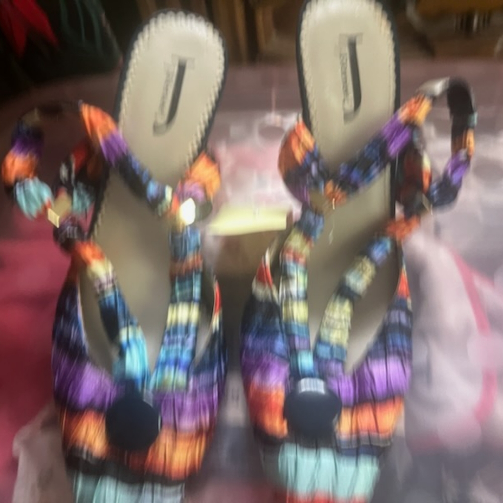 Multicolor Short Heels